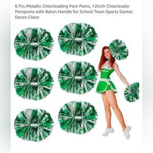 Cheerleading Pom Poms with Bags and Rings
